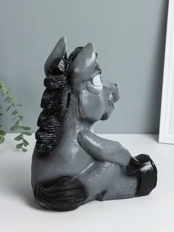 Копилка Копилка "Конь с мешком" 28х22х22 см, серый