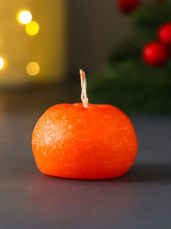 Свеча  Свеча "Мандарин маленький" 42*29 мм арома