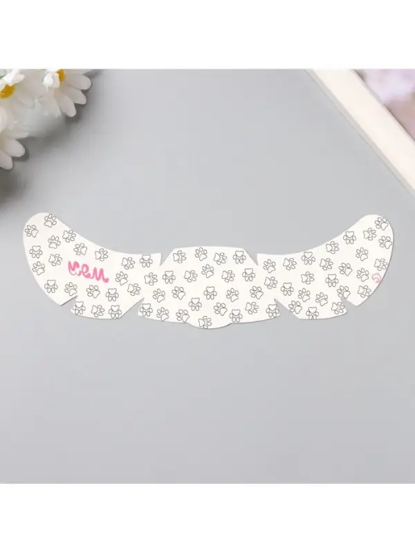 Переводная тату на тело чёрная «Веснушки. Кошачьи следы», 16×5 см Переводная тату на тело чёрная «Веснушки. Кошачьи следы», 16×5 см