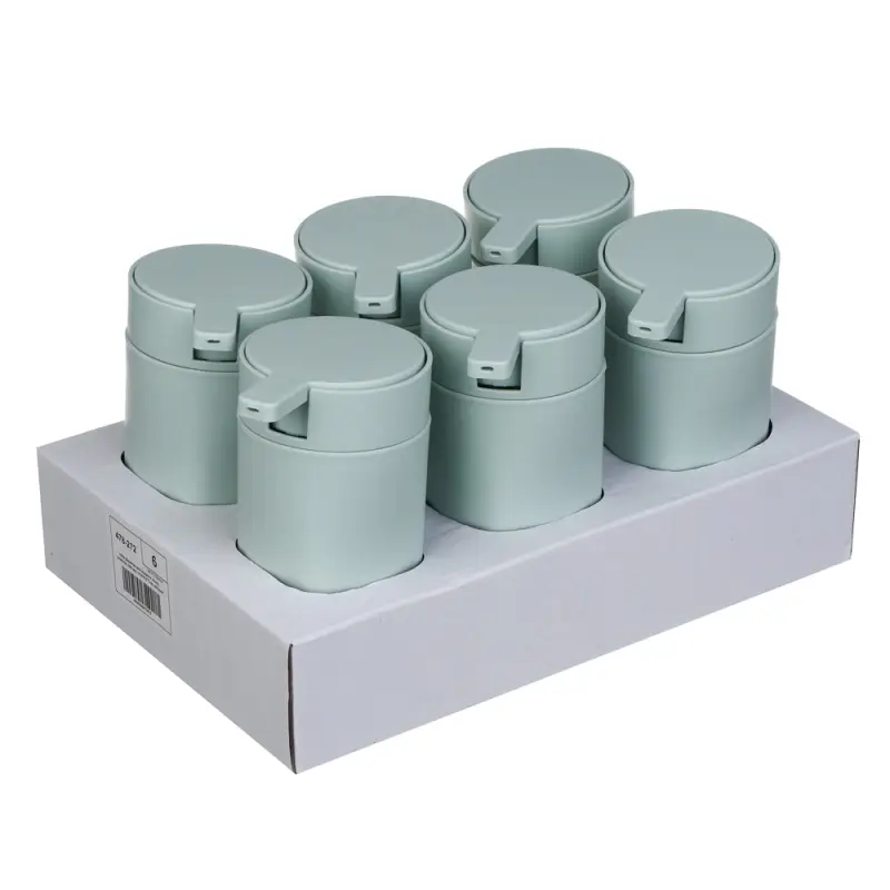 VETTA Дозатор для жидкого мыла, пластик, 350 мл, 14,5x9,5x7 см, мятный