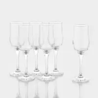 Набор бокалов для шампанского Paşabah&ccedil;e Tulipe, 200 мл, 6 шт., стекло, прозрачный
