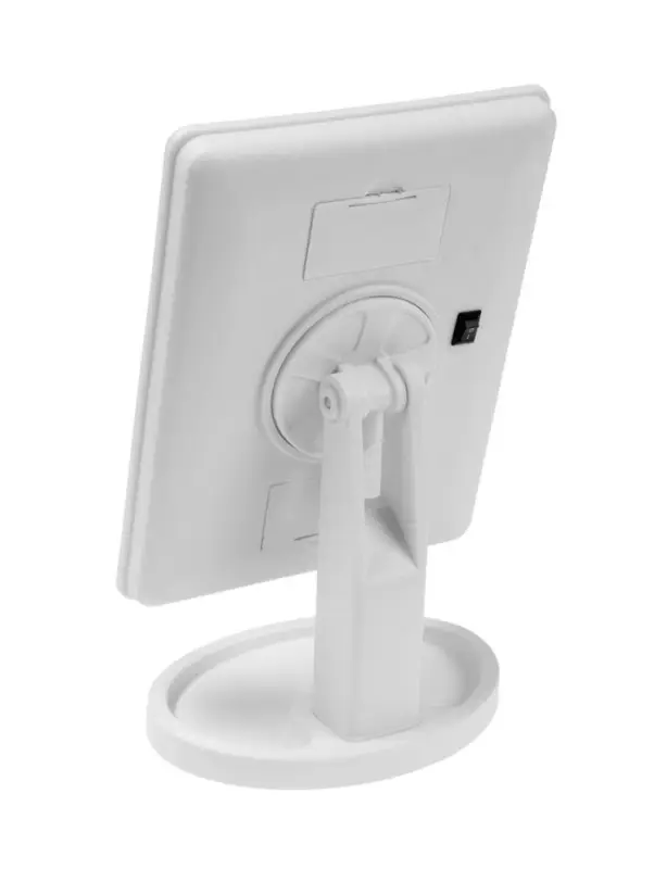 Зеркало KZ-06, подсветка, 26.5 х 16 х 12 см, 16 диодов, сенсорная кнопка, белое Зеркало KZ-06, подсветка, 26.5 х 16 х 12 см, 16 диодов, сенсорная кнопка, белое