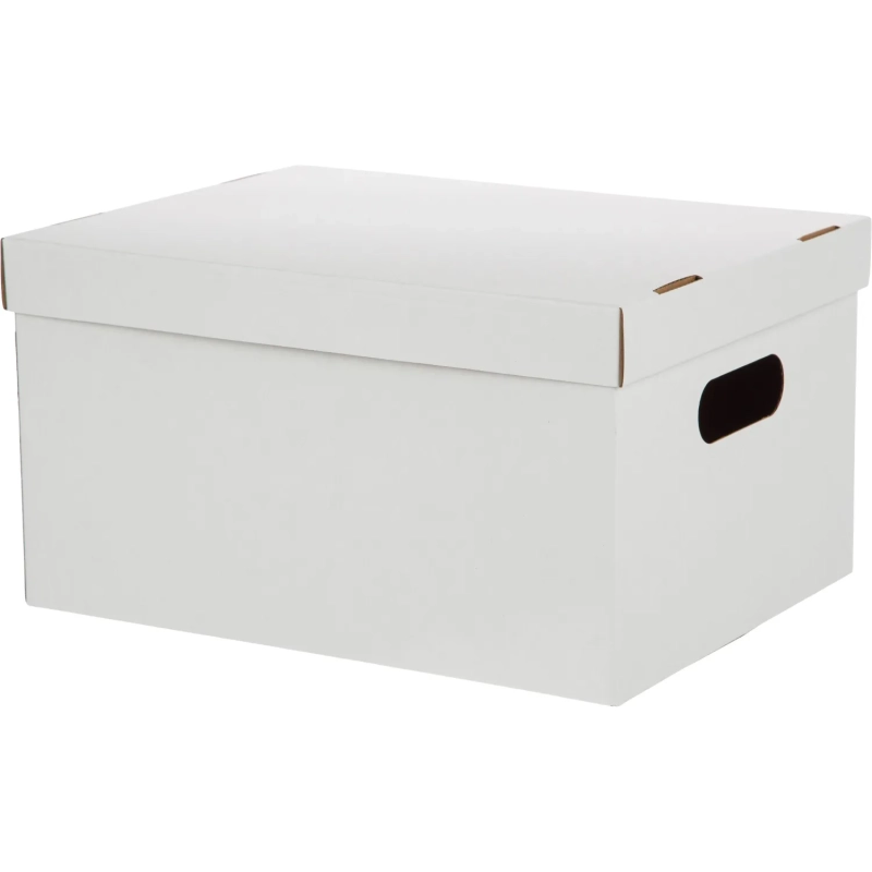 Короб архивный для хранения 340х250х180 белый усилен.дно 3шт/упак ККД-2