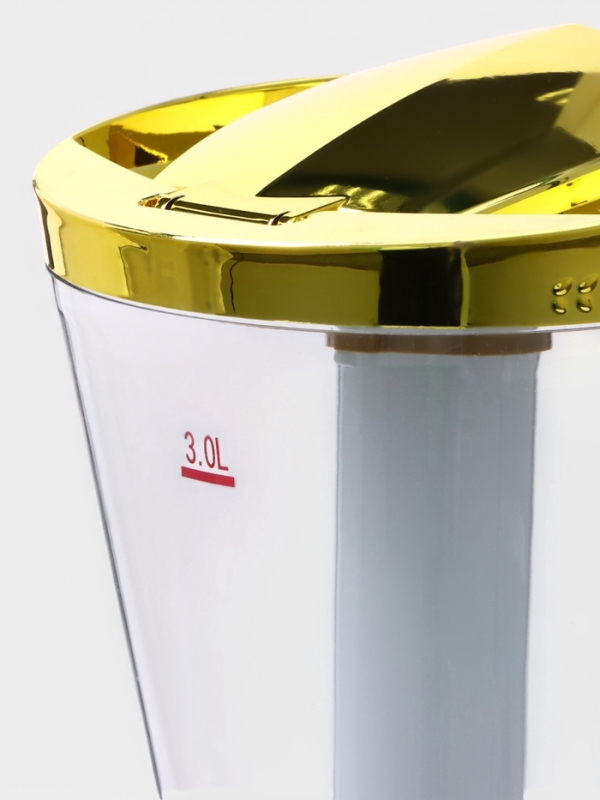 Башня пивная Empire, 3 л, ёмкость для льда, подсветка, пластик, золотистая Башня пивная Empire, 3 л, ёмкость для льда, подсветка, пластик, золотистая