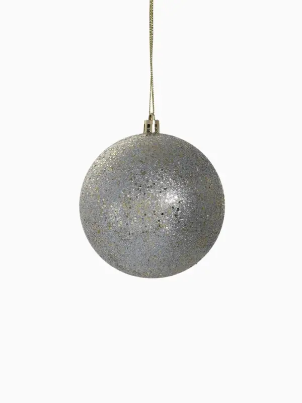Ёлочные игрушки &laquo;Айола&raquo;, шары новогодние, d=10 см, набор 4 шт., золотисто-серебристый
