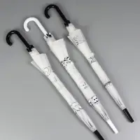 Зонт - трость детский &laquo;Панды&raquo;, полуавтоматический, 8 спиц, R=47/54 см, d=94 см, МИКС