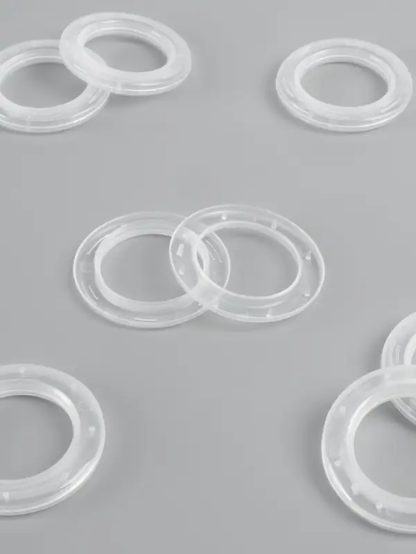 Люверсы для штор, d=4/6.5 см, 10 шт., прозрачные