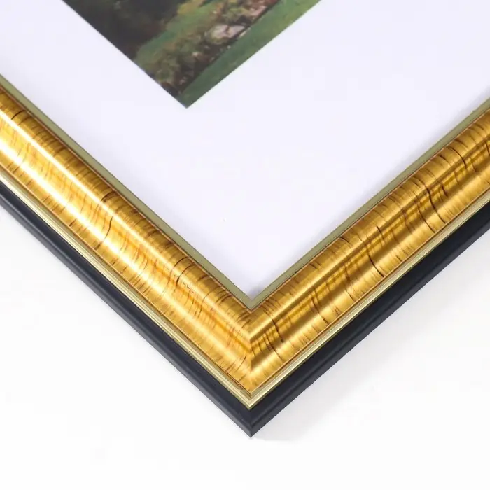 Фоторамка пластик "Офис 2" 21х30 см, золото (стекло)