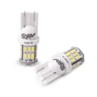 T100 T10/белый/ (W2.1x9.5d) 30SMD 3014 9-30V W5W, коробка 2 шт.