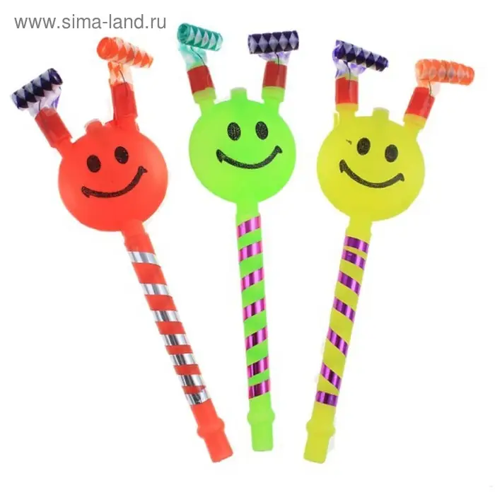 Дудка язычок «Смайл», МИКС