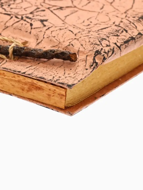 Блокнот в твёрдой обложке плетёный, 48 листов, 14&times;18&times;2 см, бежевый