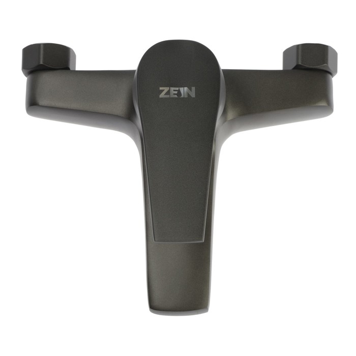 Смеситель для ванны ZEIN Z3842, однорычажный, душевой набор, лейка 5 режимов, графит Смеситель для ванны ZEIN Z3842, однорычажный, душевой набор, лейка 5 режимов, графит