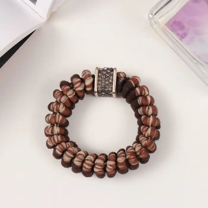 Резинка для волос Резинка для волос "Кэнди" 6 см, коричневый