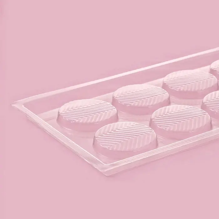 Форма для шоколада и конфет «Зигзаг», 8 ячеек, 22×11 см, прозрачная