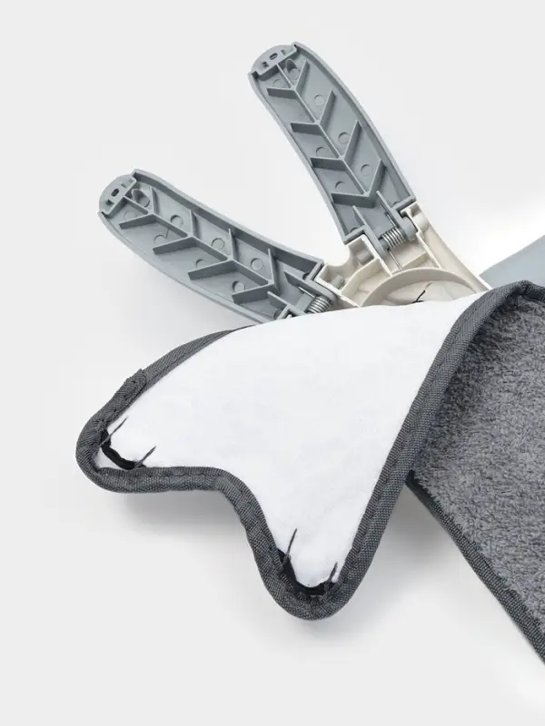 Швабра с отжимом Twist Raccoon, насадка из микрофибры 36&times;14 см, стальная нержавеющая ручка 125 см