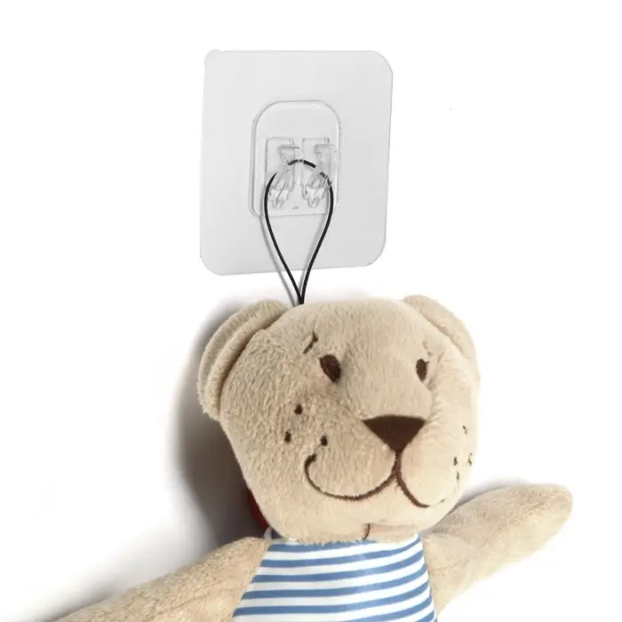 Держатель с клейкой поверхностью ТУНДРА, 60х60 мм, набор 6 шт