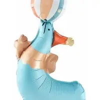 Воздушный шар фольгированный 17" &laquo;Весёлый тюлень&raquo;, 5 шт., под воздух