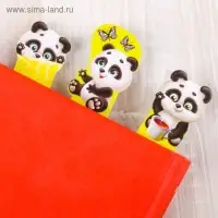Закладки фигурные, картонные 5 шт. &laquo;Возьми себе панду!&raquo;