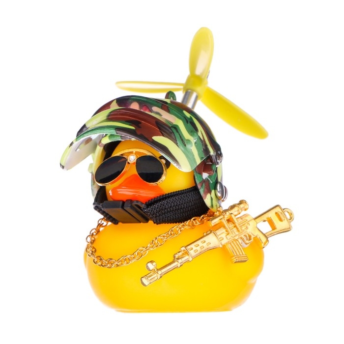 Утка с пропеллером желтая, шлем хакки Утка с пропеллером желтая, шлем хакки