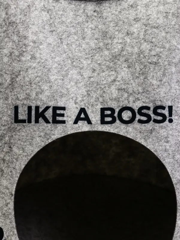 Домик для животных &laquo;Ушастик ONLY CATS&raquo;, 46&times;46&times;43 см, войлок, серый