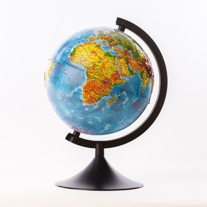 Глoбус физический рельефный «Классик», диаметр 210 мм Глoбус физический рельефный «Классик», диаметр 210 мм