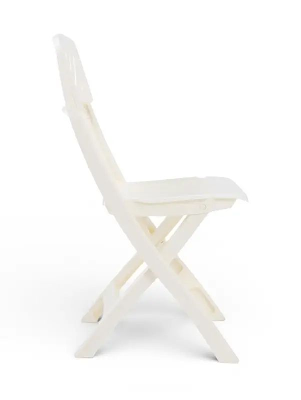 Стул садовый Decorona DeRiviera, 46&times;50&times;82 см, складной, пластиковый, белый