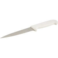 Нож разделочный  лез 150 мм  толщ 2 мм  3Cr13  белая пластиковая ручка