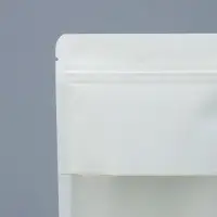 Пакет Zip-lock Крафт, белый, с прямоугольным окном, 12&times;20 см