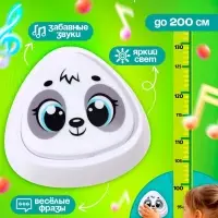 Музыкальная игрушка с ростомером ZABIAKA &laquo;Панда&raquo;, звуковые и световые эффекты, белая