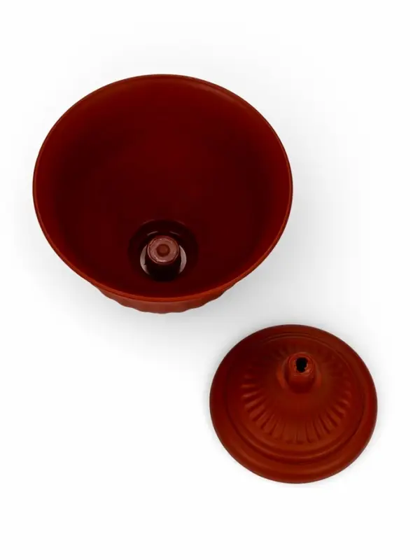 Вазон для цветов &laquo;Венеция&raquo;, 600 мл, d=14 см, h=14 см, пластиковый, коричневый