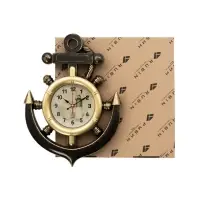 Часы настенные интерьерные &laquo;Якорь&raquo;, бесшумные, плавный ход, 38&times;28.5 см, d=12 см, бронзовые