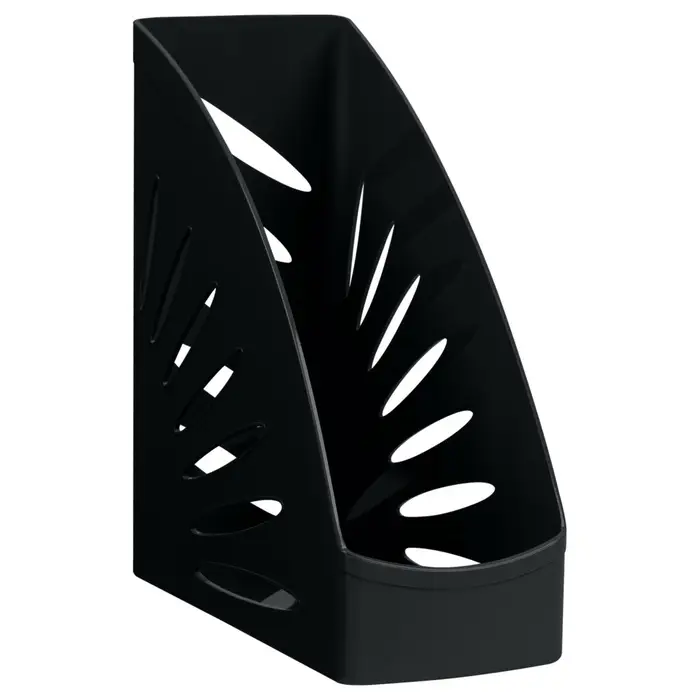 Лоток для бумаг Стамм &laquo;Тропик&raquo;, А4, вертикальный, 1 отделение, чёрный, ширина 110 мм