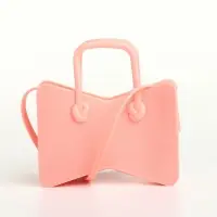 Сумка детская для девочки без застёжки, розовая