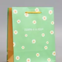 Пакет подарочный "Ромашки - обнимашки" ламинированный 18 х 22,3 х 10 см