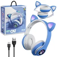Наушники Bluetooth STN-28 синие (80шт/кор)