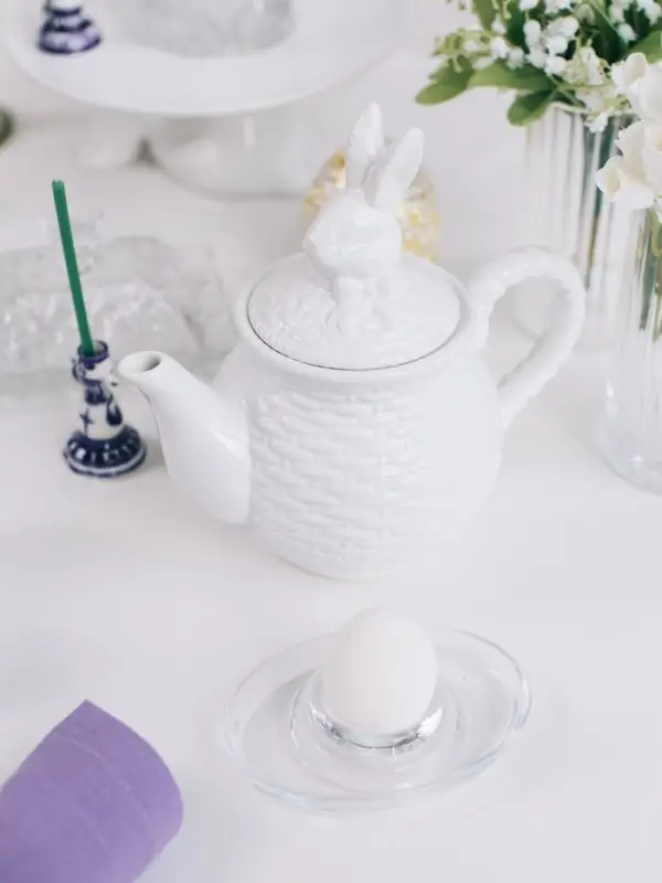 Заварочный чайник Доляна &laquo;Зайка&raquo;, 800 мл, доломит, белый