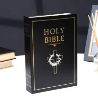 Шкатулка - книга сейф &laquo;Библия&raquo;, с настоящими страницами, замком и ключами