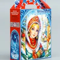 Подарочная новогодняя коробка «Радости», 17×6.8×20.8 см