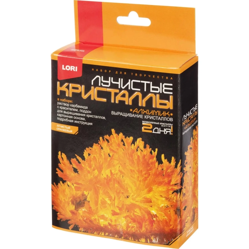 Набор для опытов Лучистые кристаллы Оранжевый кристалл,Лк-005