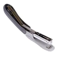 Степлер канцелярский № 10, BRAUBERG Einkommen, до 12 листов, встроенный антистеплер, пластиковый корпус, серый