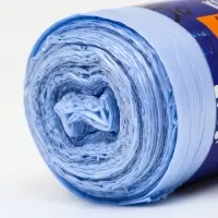 Мешки для мусора в рулоне UpakLand 60 л, голубые, ПНД, толщина 15 мкм, 30 шт.