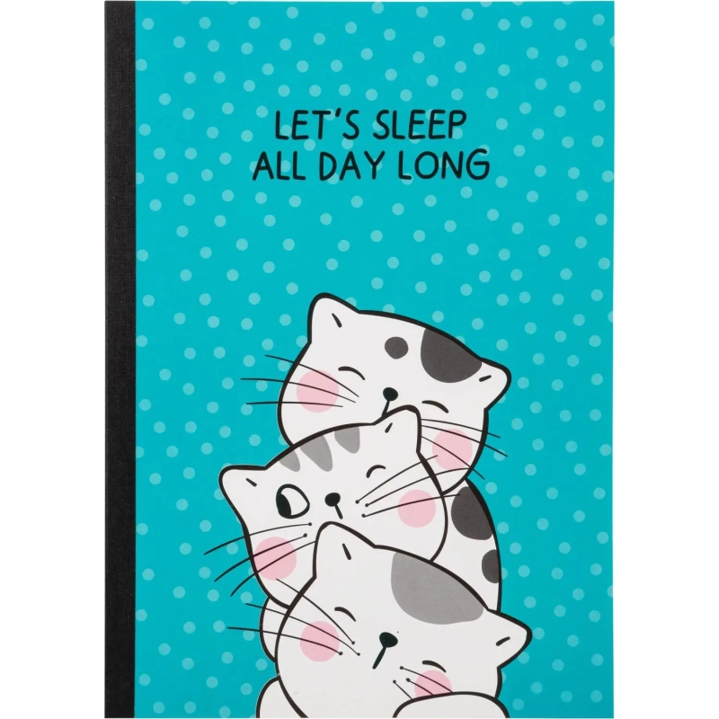 Тетрадь общая So Many Cats 60л, B5, блок бел, клетка,в ассортимент