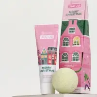 URAL LAB Розовый НГ Merry Christmas, крем для рук и бомбочка для ванны URAL LAB Розовый НГ Merry Christmas, крем для рук и бомбочка для ванны