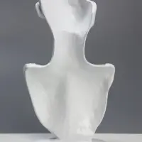 Бюст для украшений QF, 18&times;8&times;32 см, отверстие в ухе, белый