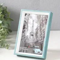 Фоторамка пластик 10х15 см "Данте" голубая лагуна 16х10,8х2,5 см