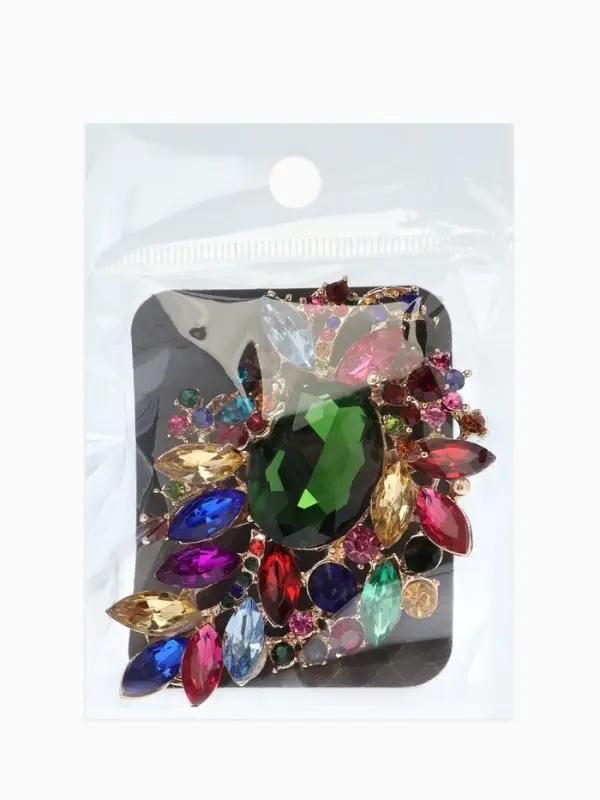 Брошь "Императрица" орден, цветная в золоте