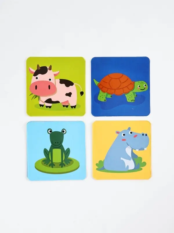 Тактильное лото &laquo;Весёлые зверята&raquo;, 10 карточек, 3+