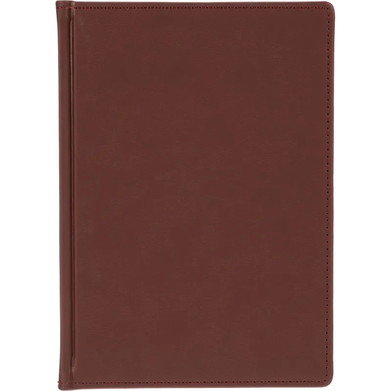 Ежедневник недатированный А5+, 136л, VELVET бордовый  3-115/02