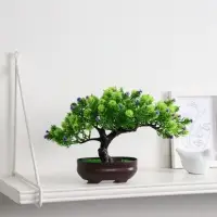 Бонсай искусственный в горшке &laquo;Деревце изгиб&raquo;, 17&times;12 см, МИКС