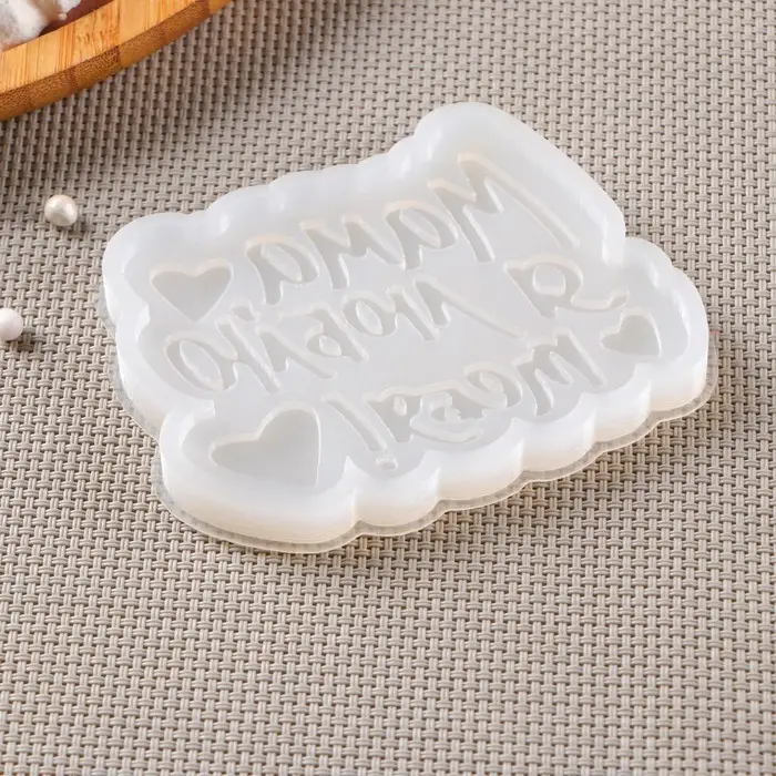 Силиконовый молд «Мама, я люблю тебя», 9×7 см, прозрачный Силиконовый молд «Мама, я люблю тебя», 9×7 см, прозрачный